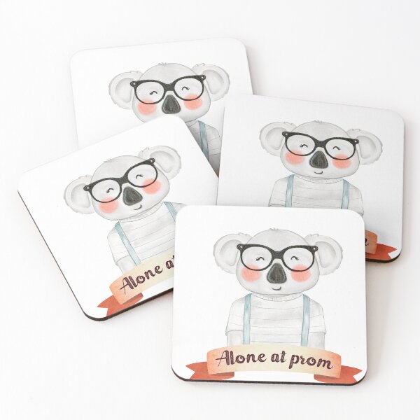 Item preview, Alone at prom cute animal cute kola watercolor  designed and sold by vishalraifx.