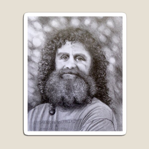 Robert Sapolsky Portrait Pencil Drawing Magnet