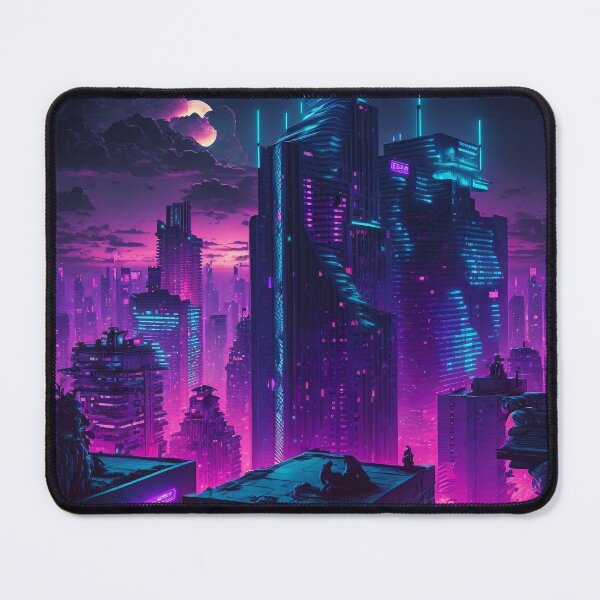 Item preview, Cyberpunk Retrowave Cityscape designed and sold by AICreateWorlds.