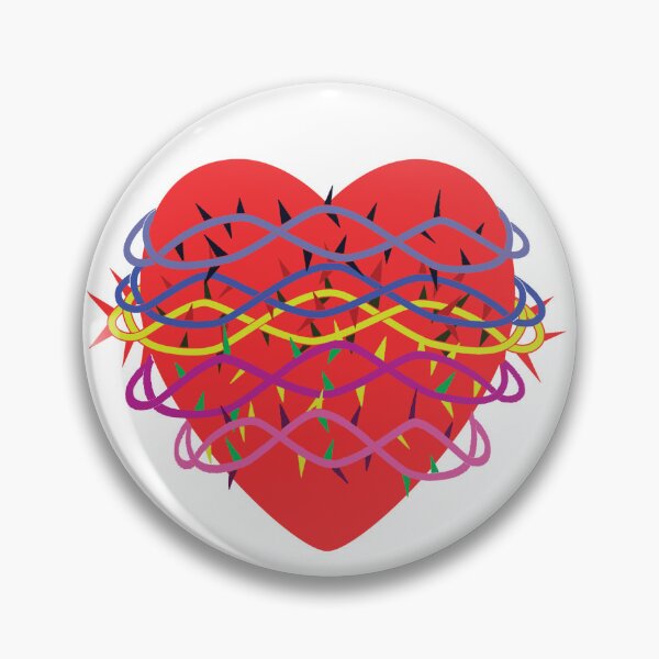 Item preview, tangled heart strawberry heart, thorny heart designed and sold by richandpure.