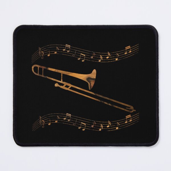 Item preview, Trombone with notes designed and sold by piesdesignart.