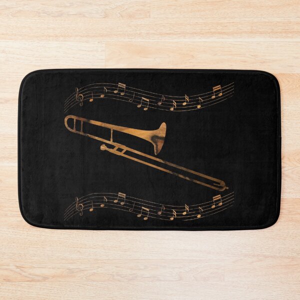 Item preview, Trombone with notes designed and sold by piesdesignart.