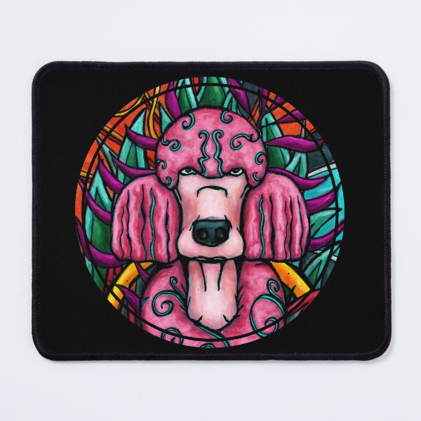 Item preview, Quirky pink poodle dog, pet dog pop art designed and sold by NadiaChevrel.