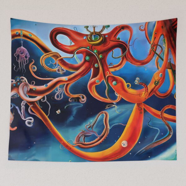 Item preview, Scifi retro alien creature, AI art designed and sold by Dendros-Studio.