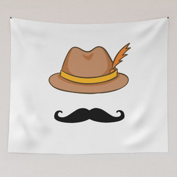 Item preview, Oktoberfest Beer Festival German Hat Mustache  designed and sold by BUBLTEES.