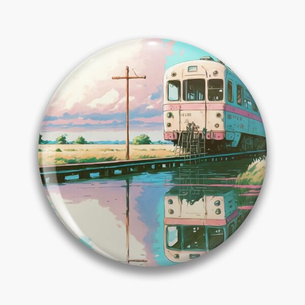 Item preview, Retro Anime Style Old Japanese Train designed and sold by KaPrints.