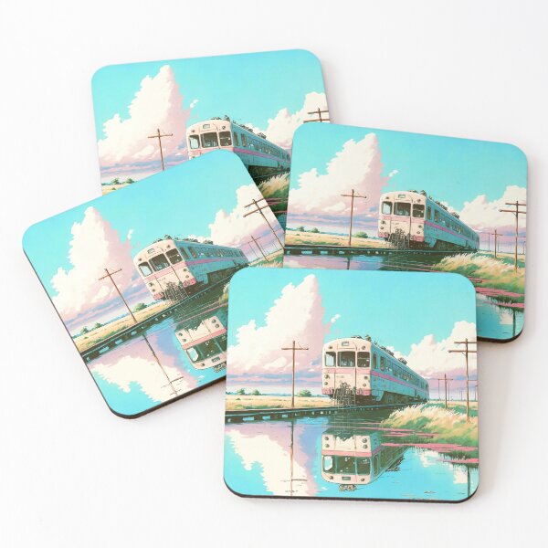Item preview, Retro Anime Style Old Japanese Train designed and sold by KaPrints.