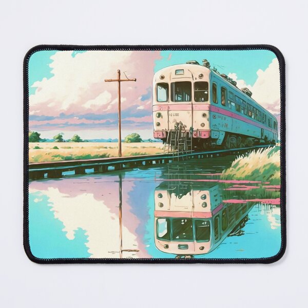 Item preview, Retro Anime Style Old Japanese Train designed and sold by KaPrints.