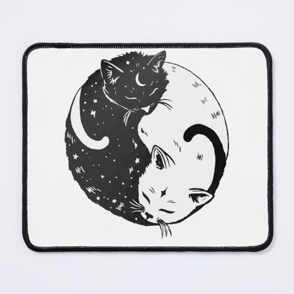 Item preview, Black & White Cats_Yin and Yang Cat designed and sold by Walmarval ⭐⭐⭐⭐⭐.