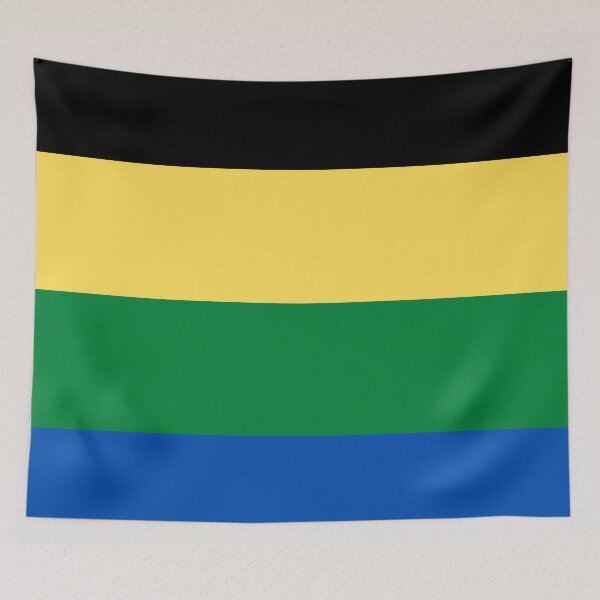 Item preview,  Black Yellow, Green, and Blue stripes pattern designed and sold by TheCatmeow2000.