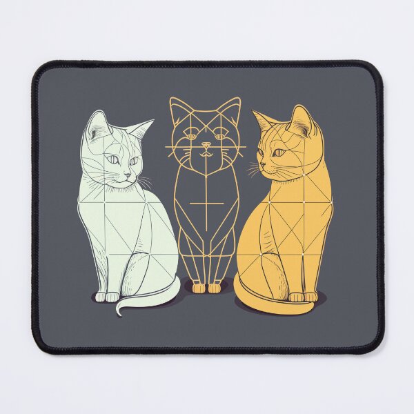 Item preview, Geometric Cats - 01 designed and sold by YoobiArt.