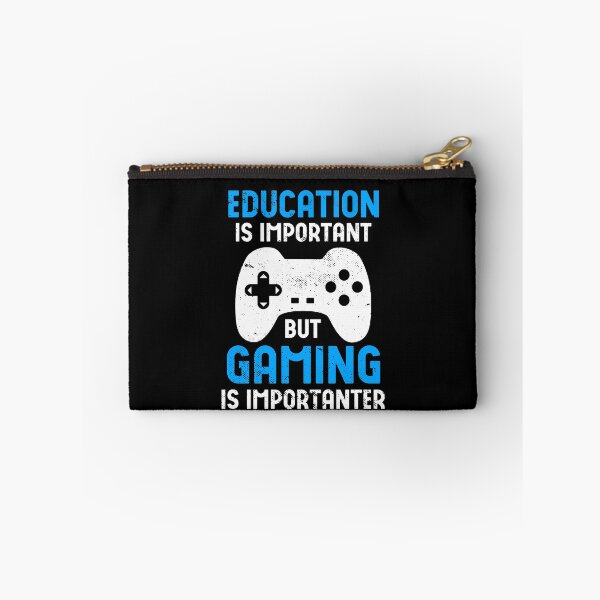 Item preview, Funny Education Is Important But Gaming Is Importanter Gamer Tshirt designed and sold by Cooltees4u1.