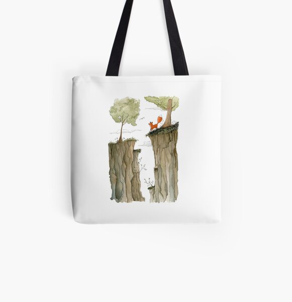 Divided All Over Print Tote Bag
