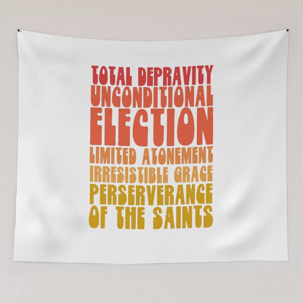 Item preview, Retro Calvinism Tulip Quote Reformed Theology designed and sold by HalpinDesign.