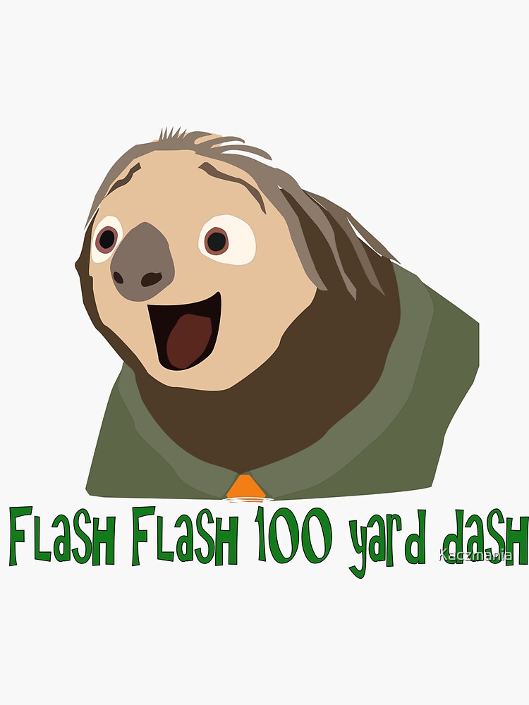 "fast sloth" Sticker for Sale by Kaczmania | Redbubble