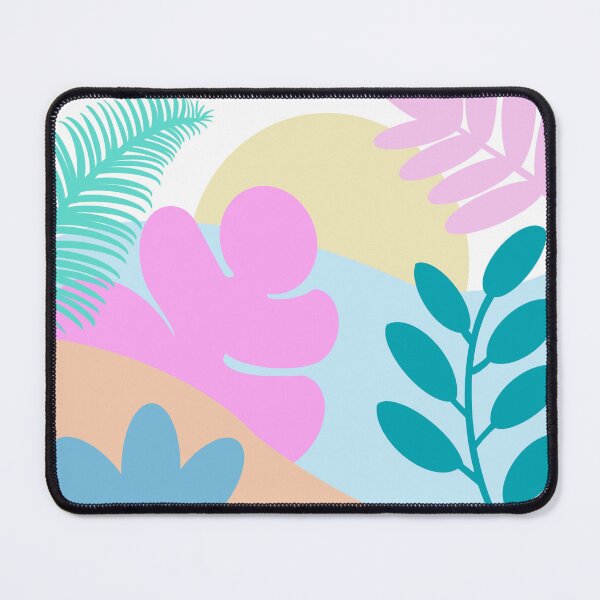 Abstract Flowers Mouse Pad