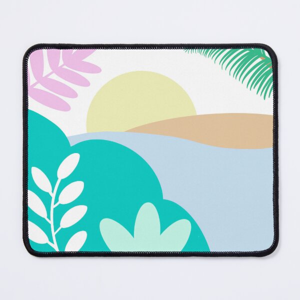 Abstract Ocean Scene Mouse Pad