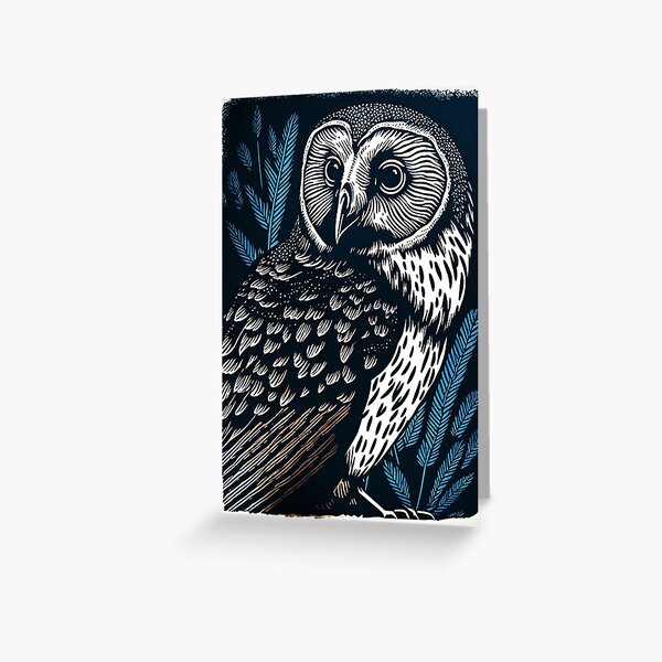 Item preview, Owl Woodcut Style designed and sold by Kybruno's Creations.