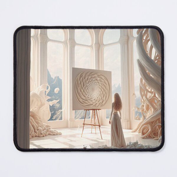 Item preview, Fantasy elf woman creating magic art designed and sold by osssoconcept.