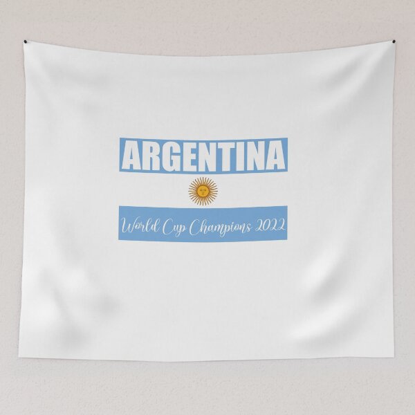 Item preview, Argentina Wins the World Cup 2022 (flag) designed and sold by NickiPost.