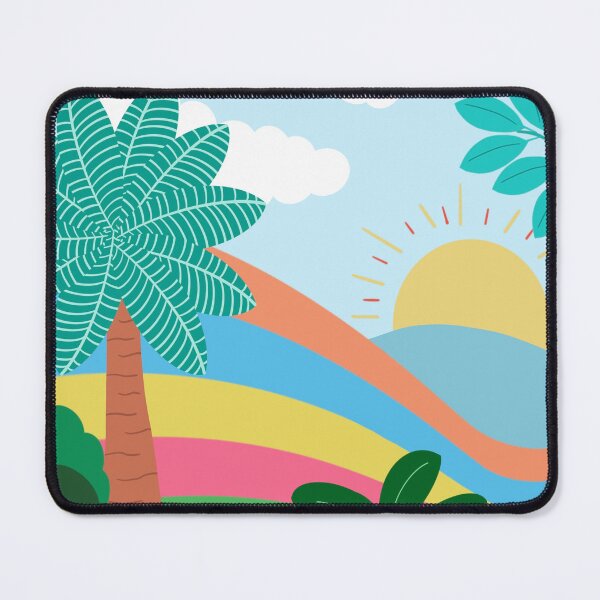 Tropical Rainbow Mouse Pad