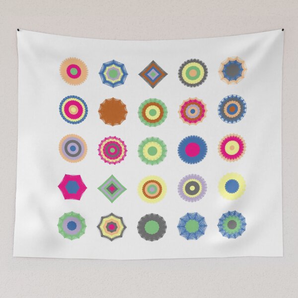 Item preview, patrón abstracto geométrico mandala designed and sold by Pixel4Art.