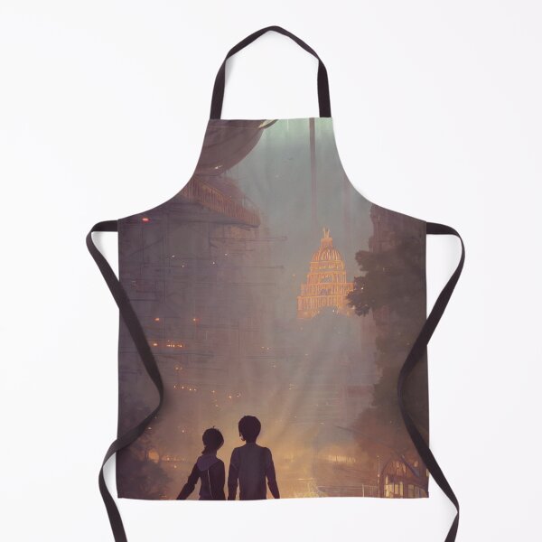 Item preview, Anime Couple At Futuristic World Fair designed and sold by BrightC.