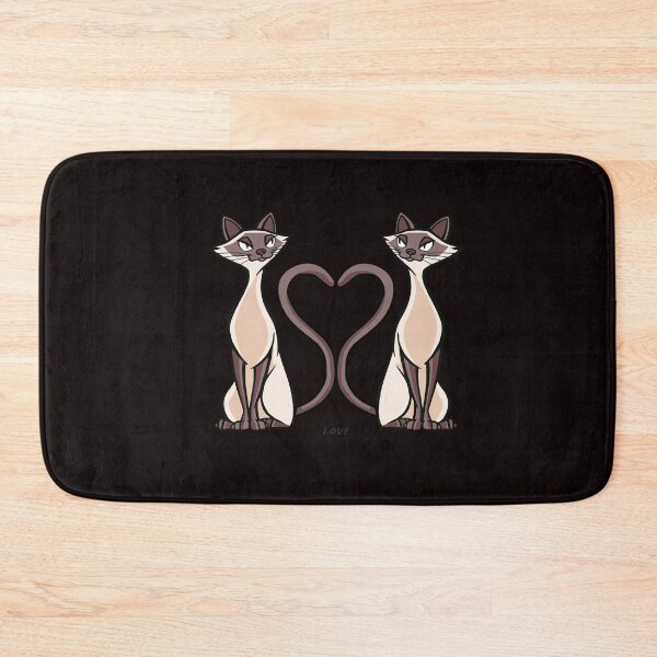 Item preview, Siamese Cats with Tails forming a Heart designed and sold by BeansHotTees.