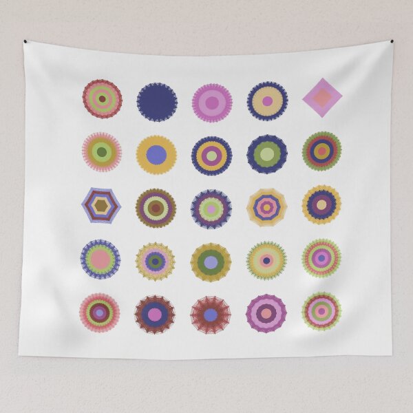 Item preview, patrón abstracto geométrico mandala designed and sold by Pixel4Art.