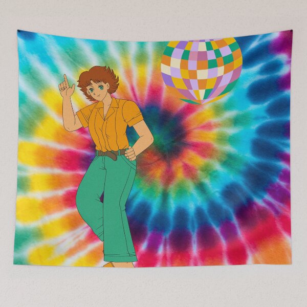 Item preview, tie die man dancing disco designed and sold by LGMmugsdesign.