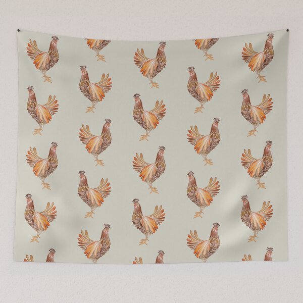 Item preview, Watercolor Rooster Pattern designed and sold by TeraLynne.