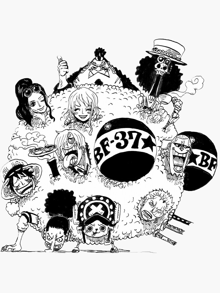 "One Piece Straw Hat Pirates" Sticker for Sale by