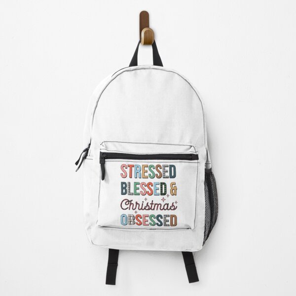 Item preview, Stressed Blessed & Christmas Obsessed designed and sold by aiartoday.