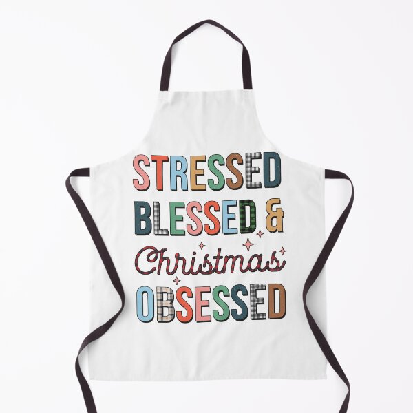 Item preview, Stressed Blessed & Christmas Obsessed designed and sold by aiartoday.