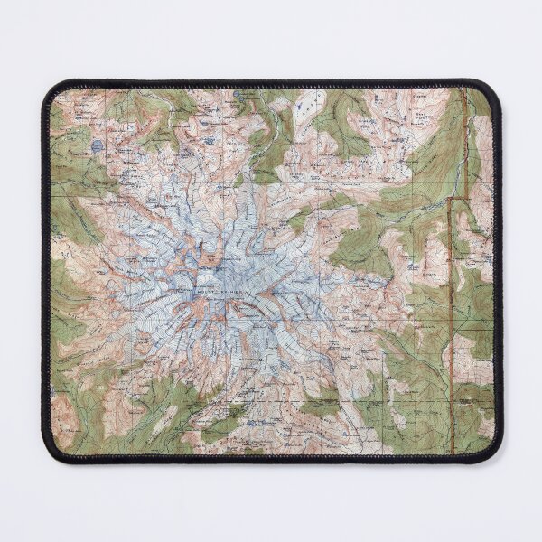 Item preview, Vintage Mt. Rainier TOPO Map 1915 designed and sold by Daniel Hagerman.