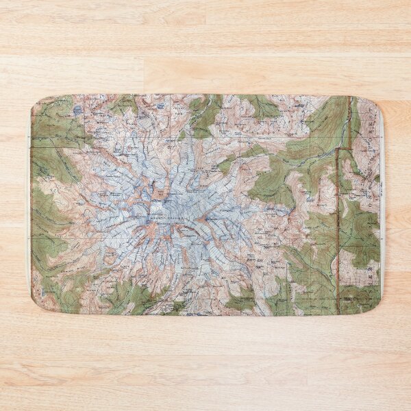 Item preview, Vintage Mt. Rainier TOPO Map 1915 designed and sold by Daniel Hagerman.