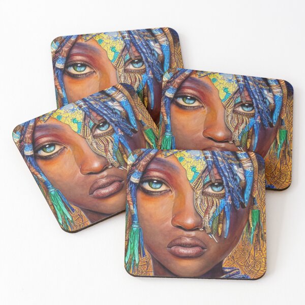 Item preview, Beautiful African Tribal Women painting designed and sold by Huesoffun.