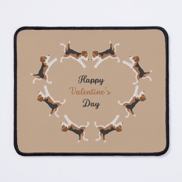 Item preview, Happy Valentine's Day with Beagle Dog Heart designed and sold by SeasonalDogs.