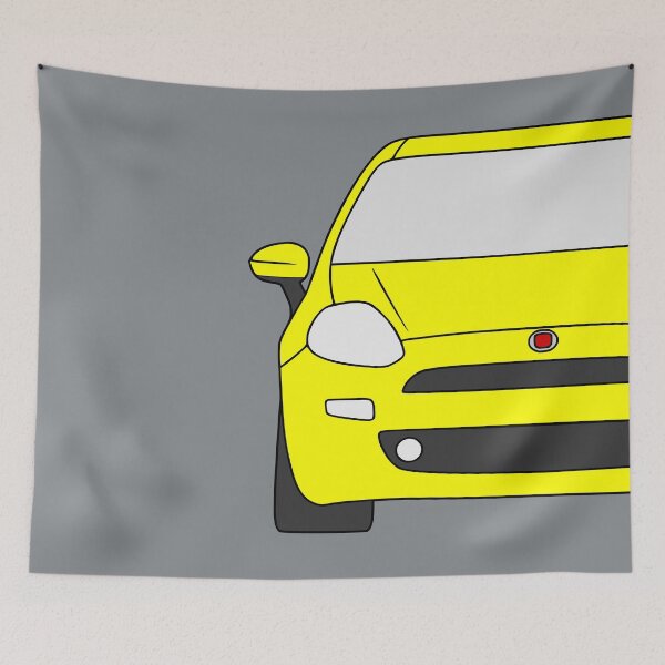 Item preview, Fiat Punto Grande Punto Facelift yellow color designed and sold by EdimDesign.