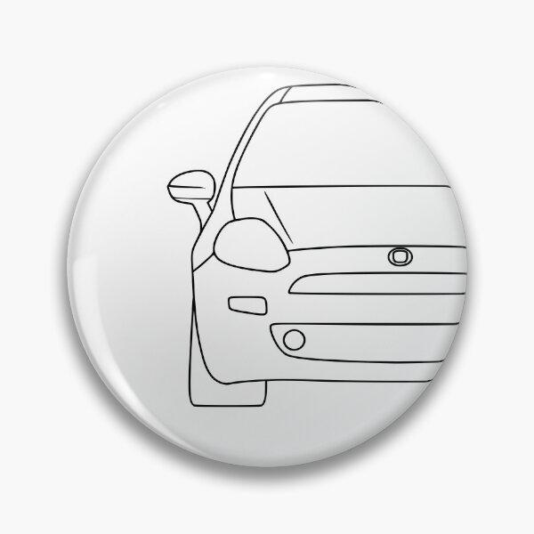 Item preview, Fiat Punto Grande Punto Facelift black lines designed and sold by EdimDesign.