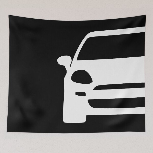 Item preview, Fiat Punto Grande Punto Facelift white silhouette designed and sold by EdimDesign.