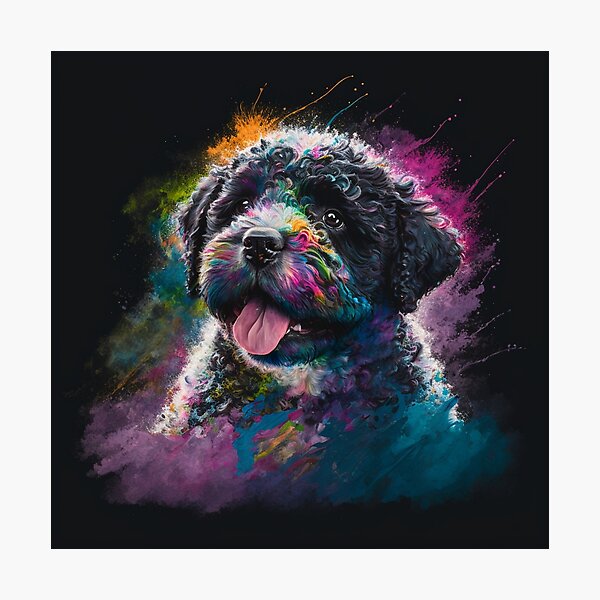 Portuguese water best sale dog art