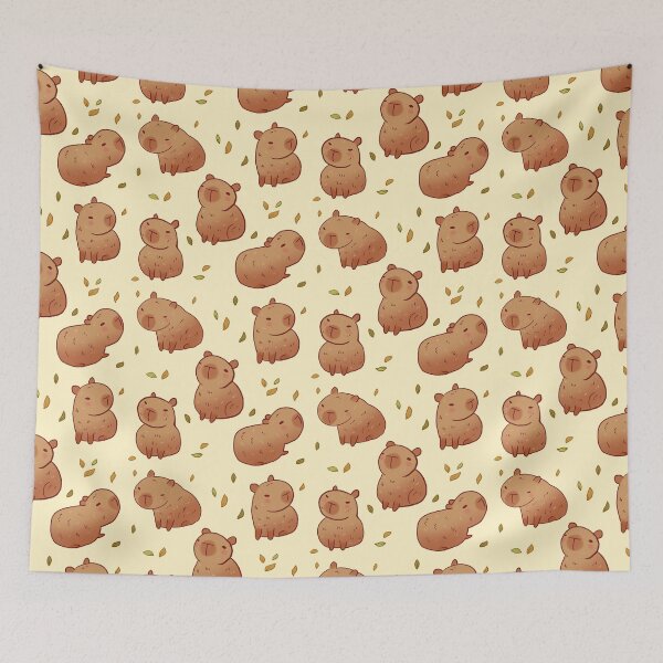 Item preview, Capybara illustration pattern  designed and sold by Mayarart.