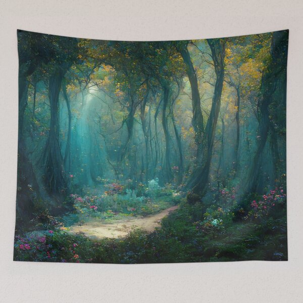 Item preview, Enchanted Forest Art Print designed and sold by CoyoteStudio.