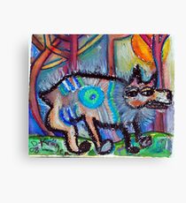 Hippie Dog Canvas Print