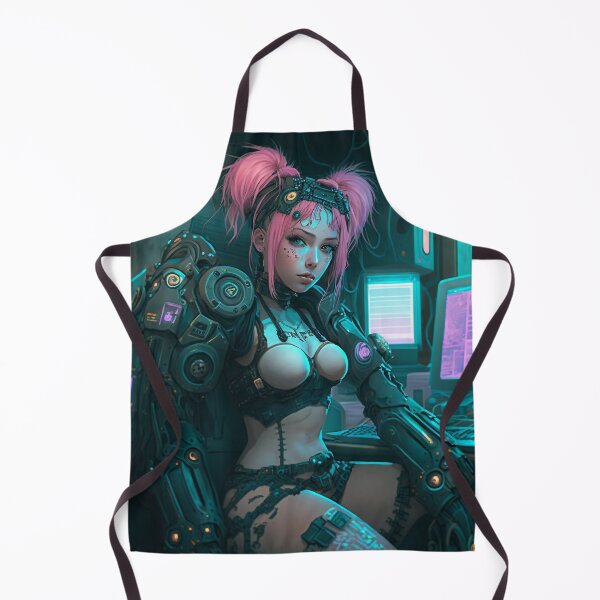 Item preview, Cyberpunk Pink Hair Hacker designed and sold by AICreateWorlds.