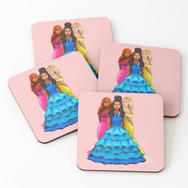 Item preview, The best Gifts for black girls Three princesses  ! beautiful  black and white girl princesses designed and sold by Artonmytee.