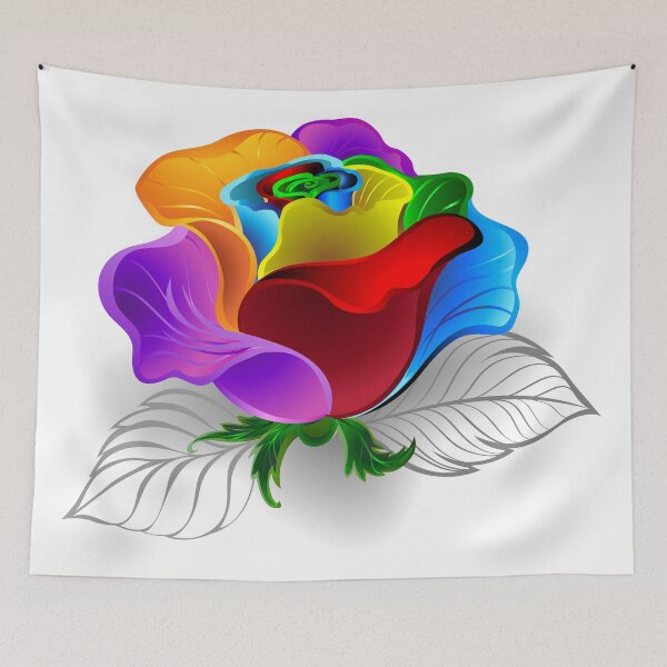 Item preview, Rainbow rose bud ( Rainbow roses ) designed and sold by Blackmoon9.