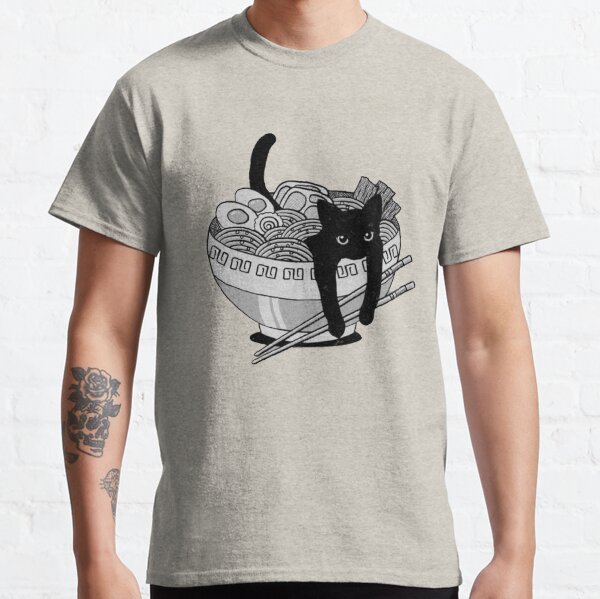 Vista previa del artículo con la obra «gato ramen», diseñado y vendido por KeRaMu.