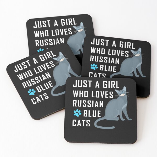 Item preview, Just A Girl Who Loves Russian Blue Cats, Russian cats designed and sold by yssnyd.